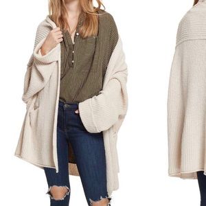 Free People low tide oversized sweater xs cream